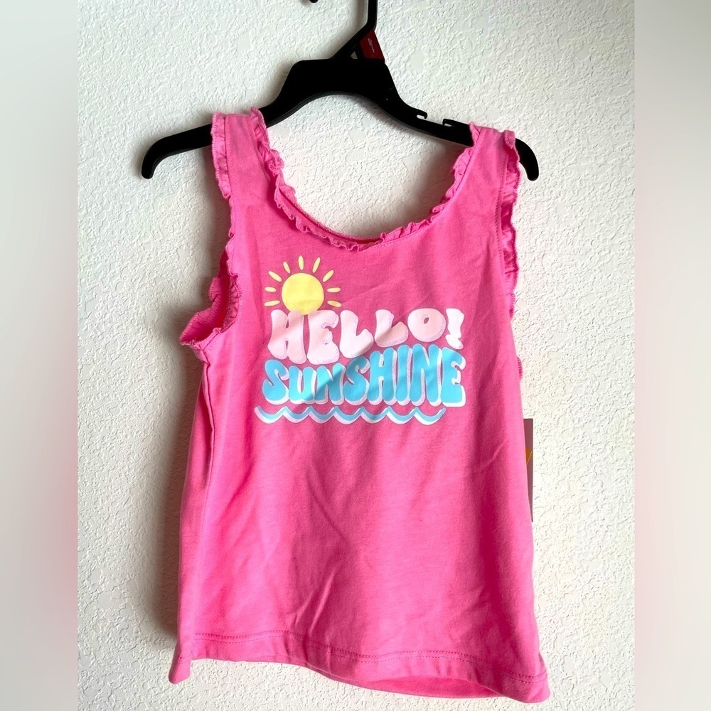 Garanimals Pink Tank Top with Sunshine Print size 5-NWT